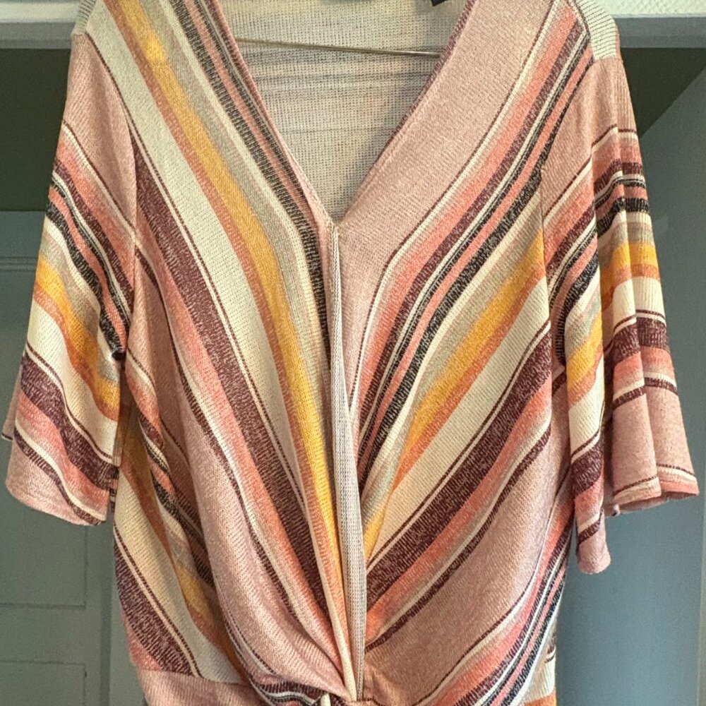 Casual, colorful Daytrip Fall Sweater, SIze Large